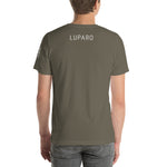 Unisex-T-Shirt Home of the Wolfpack dunkel