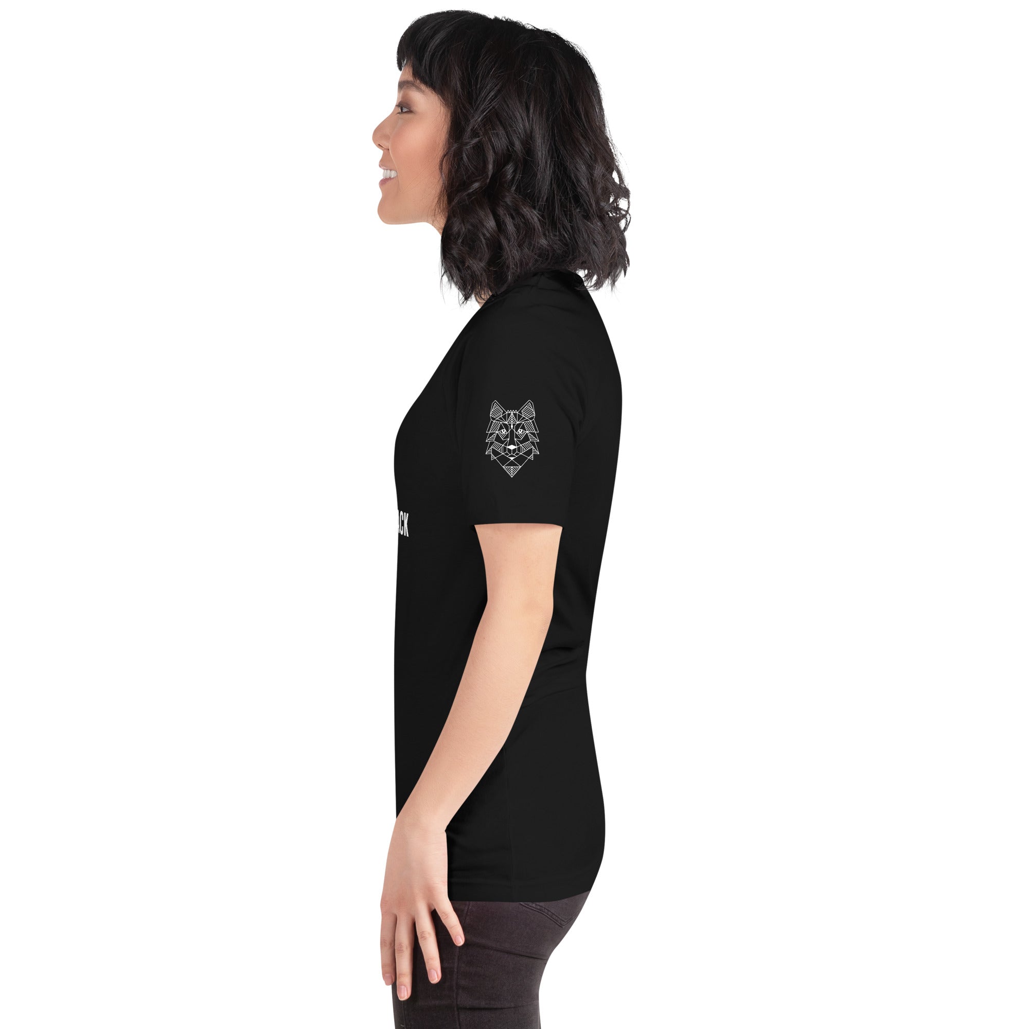 Unisex-T-Shirt Home of the Wolfpack dunkel