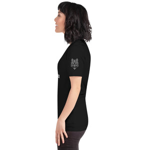 Unisex-T-Shirt Home of the Wolfpack dunkel