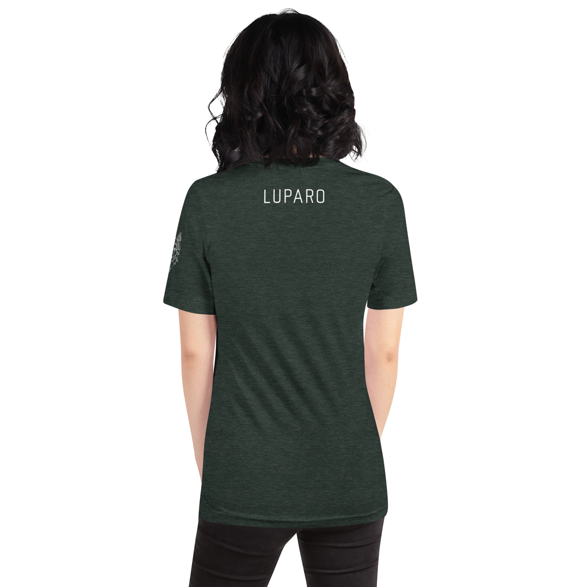 Unisex-T-Shirt Home of the Wolfpack dunkel