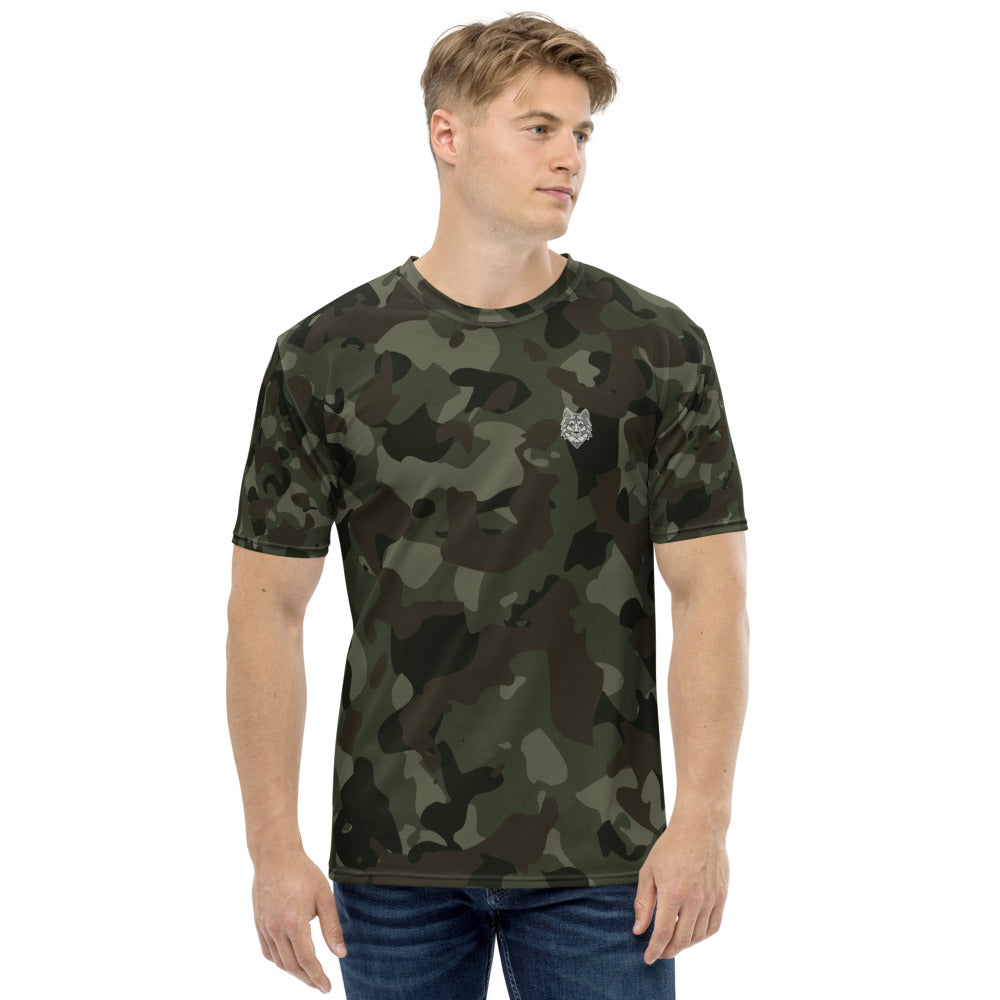Männer T-Shirt Camo grün