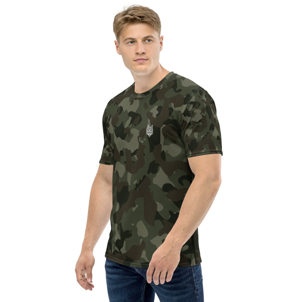 Männer T-Shirt Camo grün