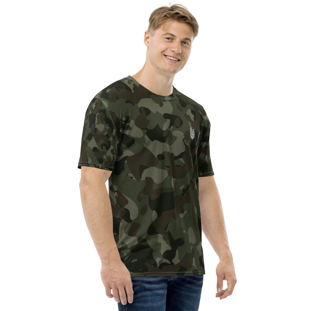 Männer T-Shirt Camo grün