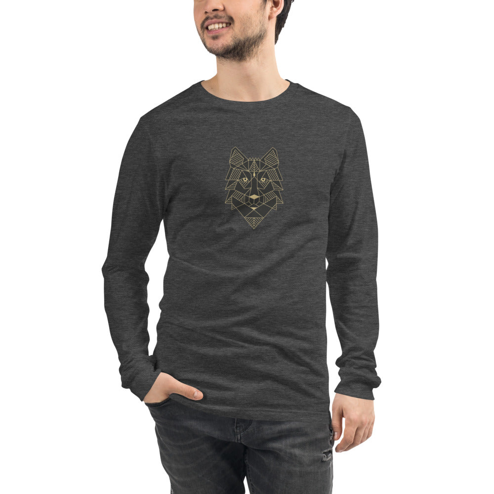 Unisex Langarm T-Shirt Wolf