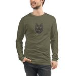Unisex Langarm T-Shirt Wolf