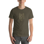 Unisex T-Shirt Wolfslogo gold