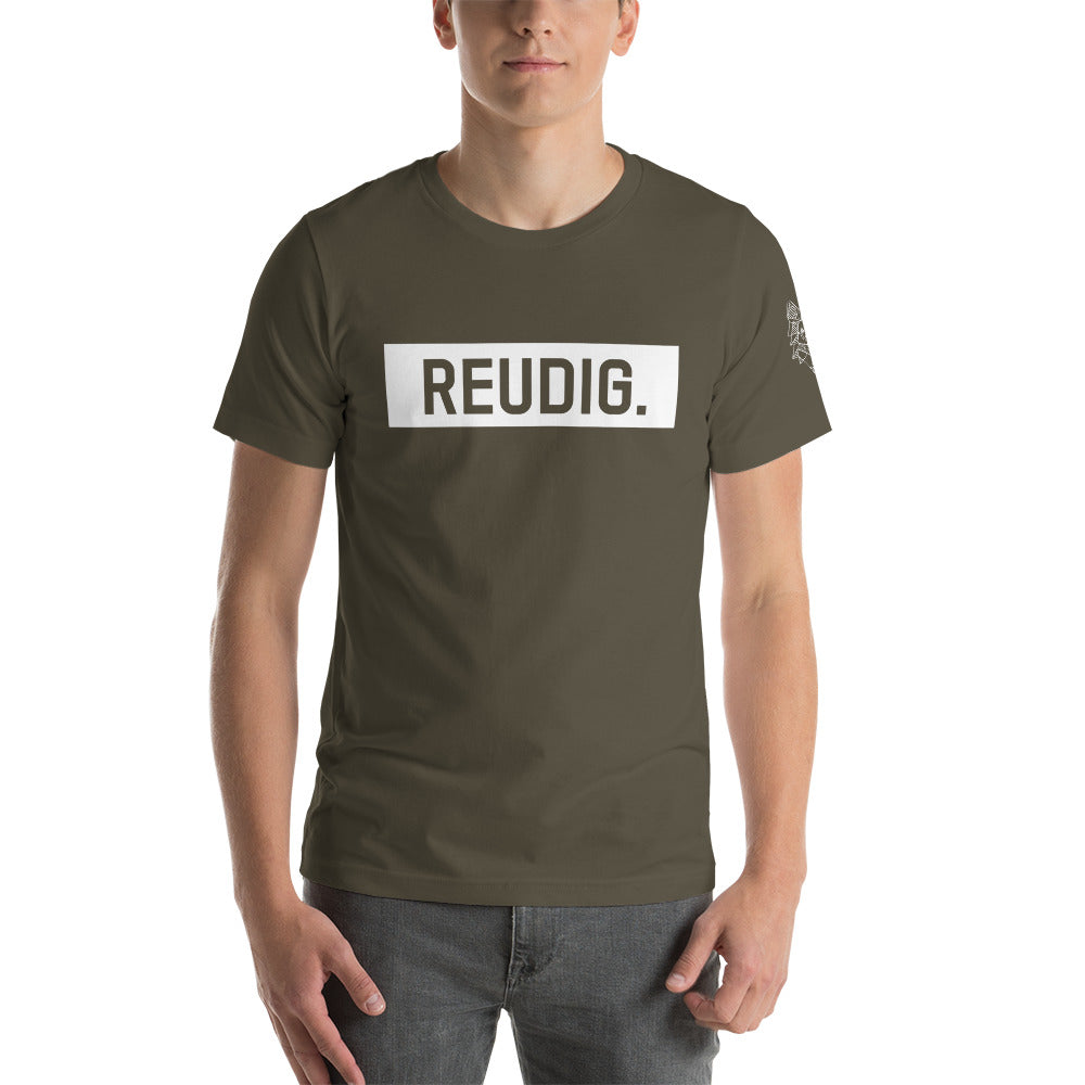 Unisex-T-Shirt Reudig weiss