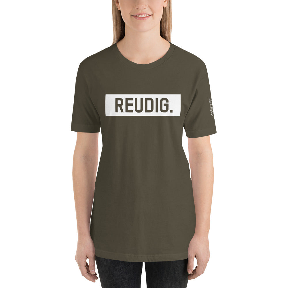 Unisex-T-Shirt Reudig weiss