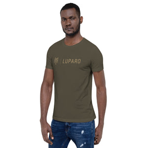 Unisex-T-Shirt Wolf + Schrift