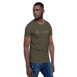 Unisex-T-Shirt Wolf + Schrift