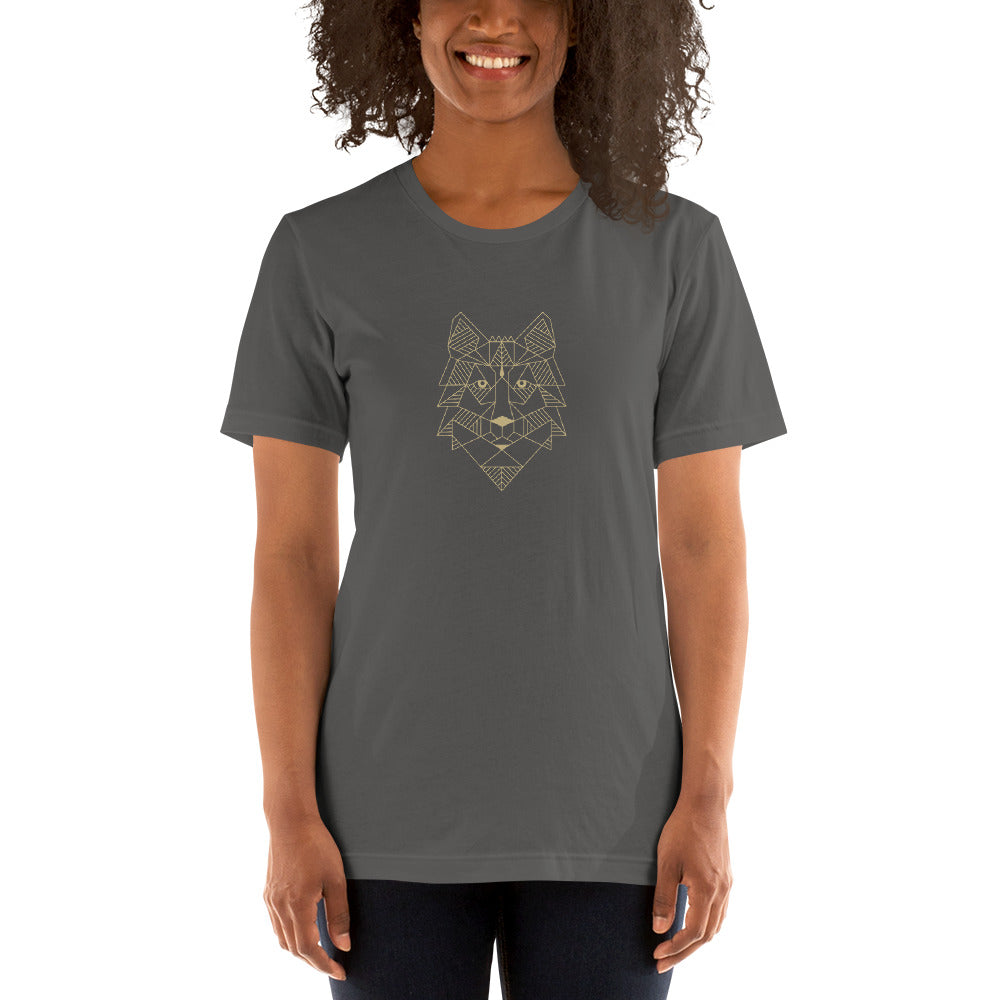 Unisex T-Shirt Wolfslogo gold