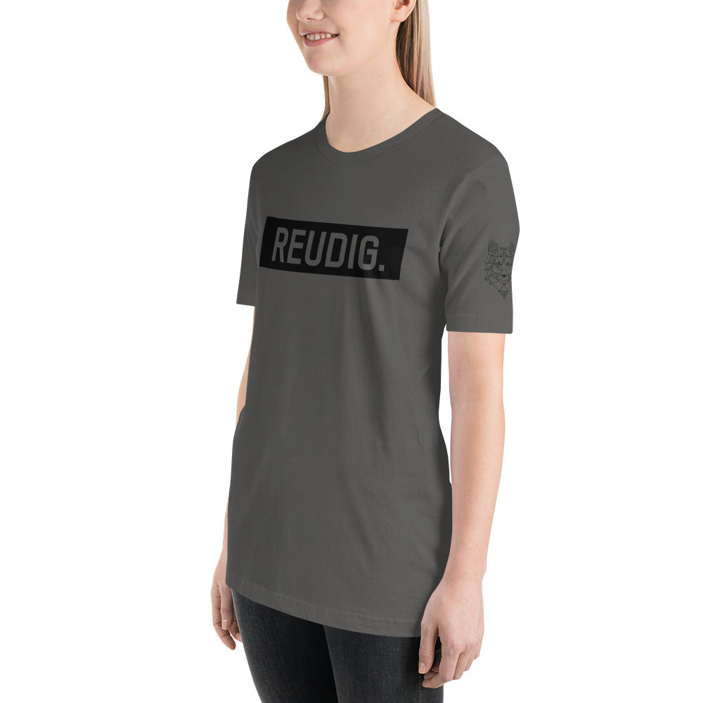 Unisex-T-Shirt Reudig schwarz