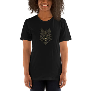 Unisex T-Shirt Wolfslogo gold