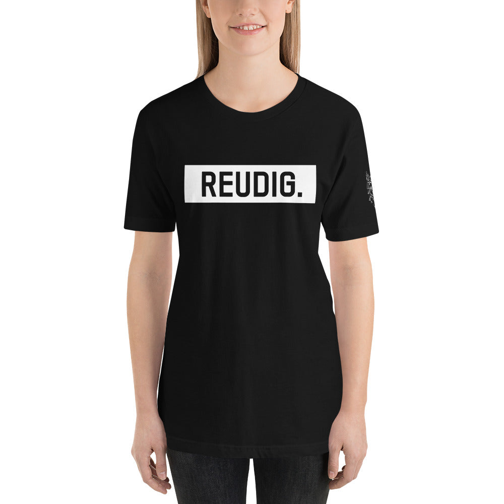 Unisex-T-Shirt Reudig weiss