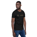 Unisex-T-Shirt Wolf + Schrift