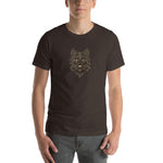 Unisex T-Shirt Wolfslogo gold