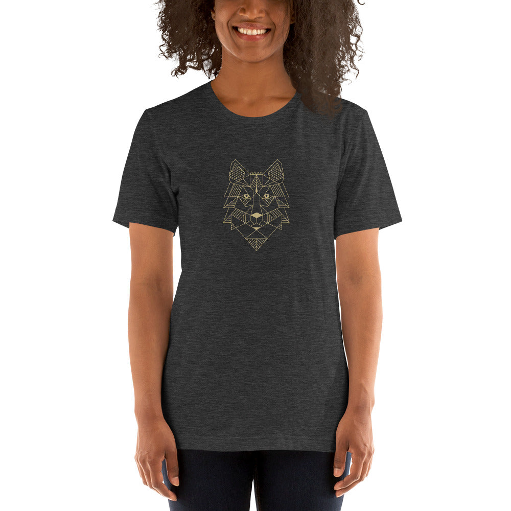 Unisex T-Shirt Wolfslogo gold