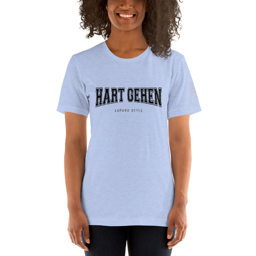 Unisex-T-Shirt Hart gehen hell