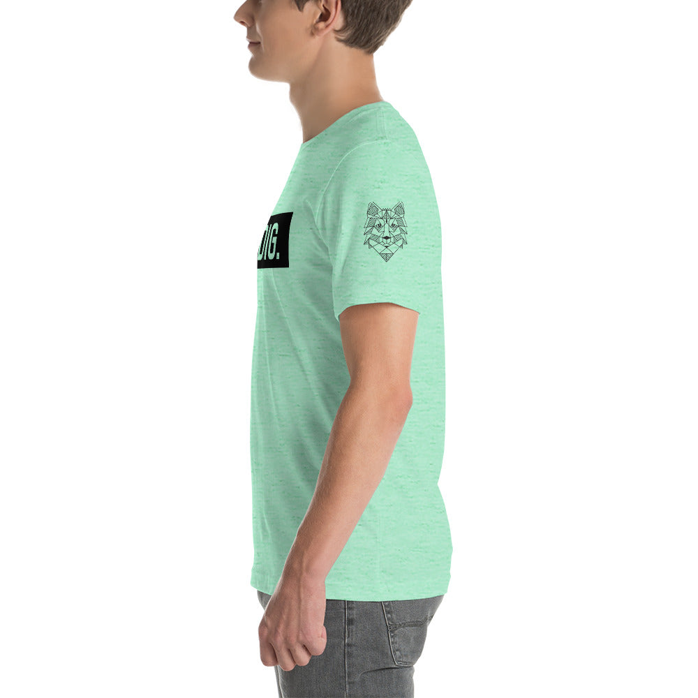 Unisex-T-Shirt Reudig schwarz