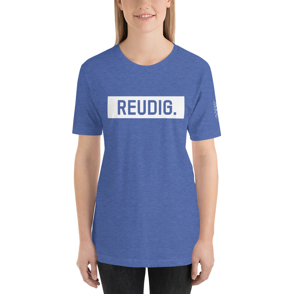 Unisex-T-Shirt Reudig weiss