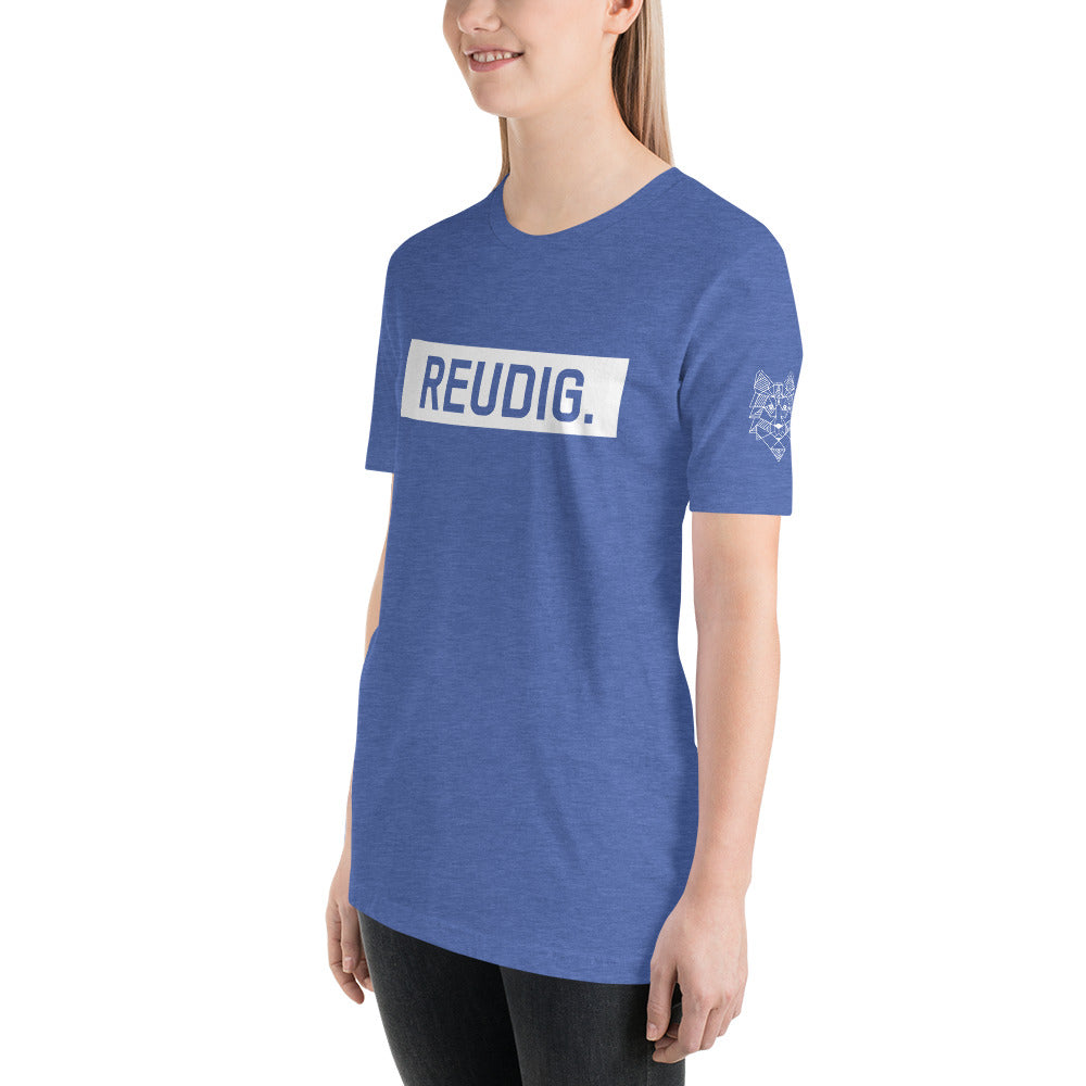 Unisex-T-Shirt Reudig weiss