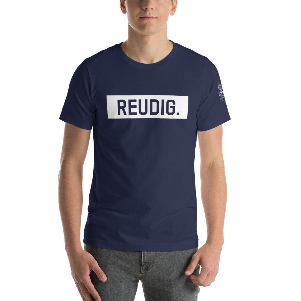 Unisex-T-Shirt Reudig weiss