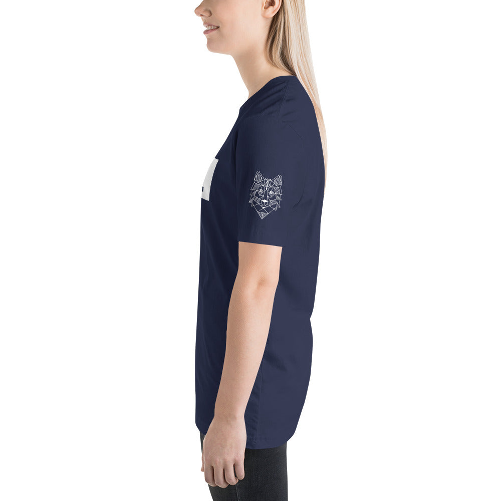 Unisex-T-Shirt Reudig weiss