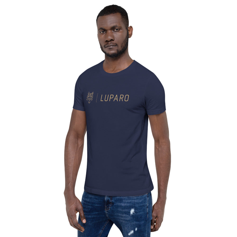 Unisex-T-Shirt Wolf + Schrift