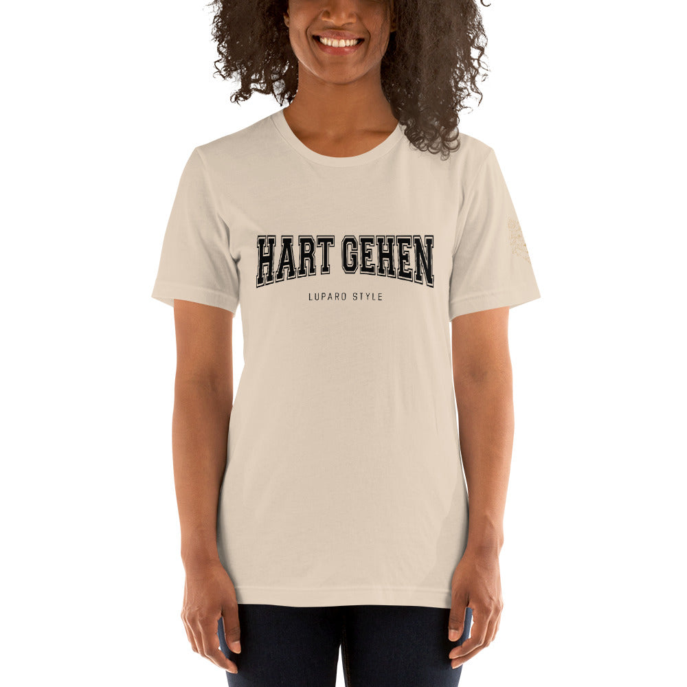 Unisex-T-Shirt Hart gehen hell