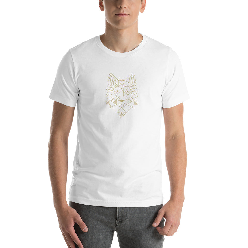 Unisex T-Shirt Wolfslogo gold
