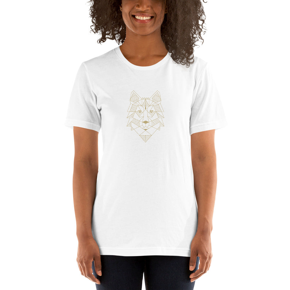 Unisex T-Shirt Wolfslogo gold