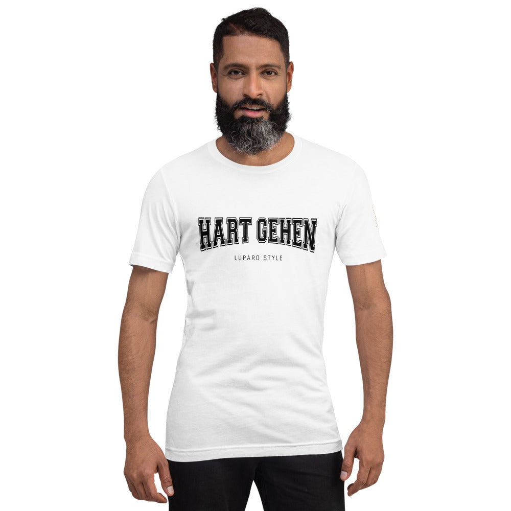 Unisex-T-Shirt Hart gehen hell