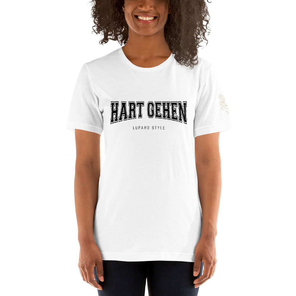 Unisex-T-Shirt Hart gehen hell