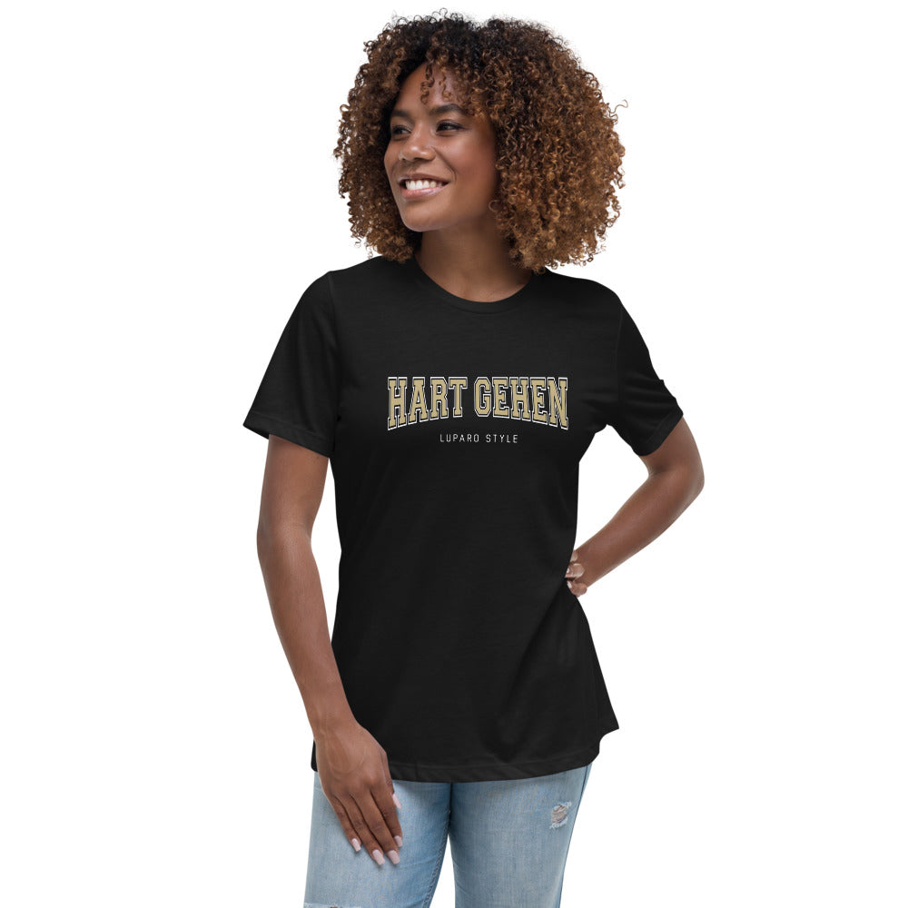 Damen T-Shirt Hart gehen