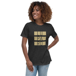Damen-T-Shirt Stripes gold