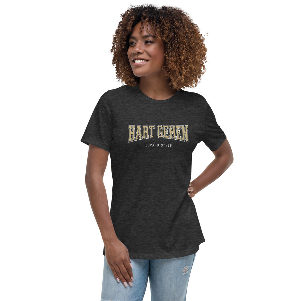 Damen T-Shirt Hart gehen