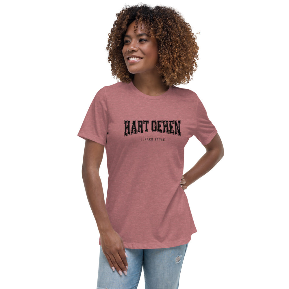 Damen T-Shirt Hart gehen hell
