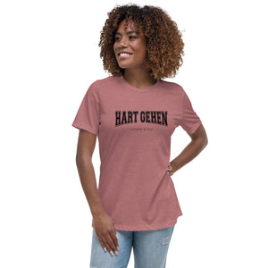 Damen T-Shirt Hart gehen hell