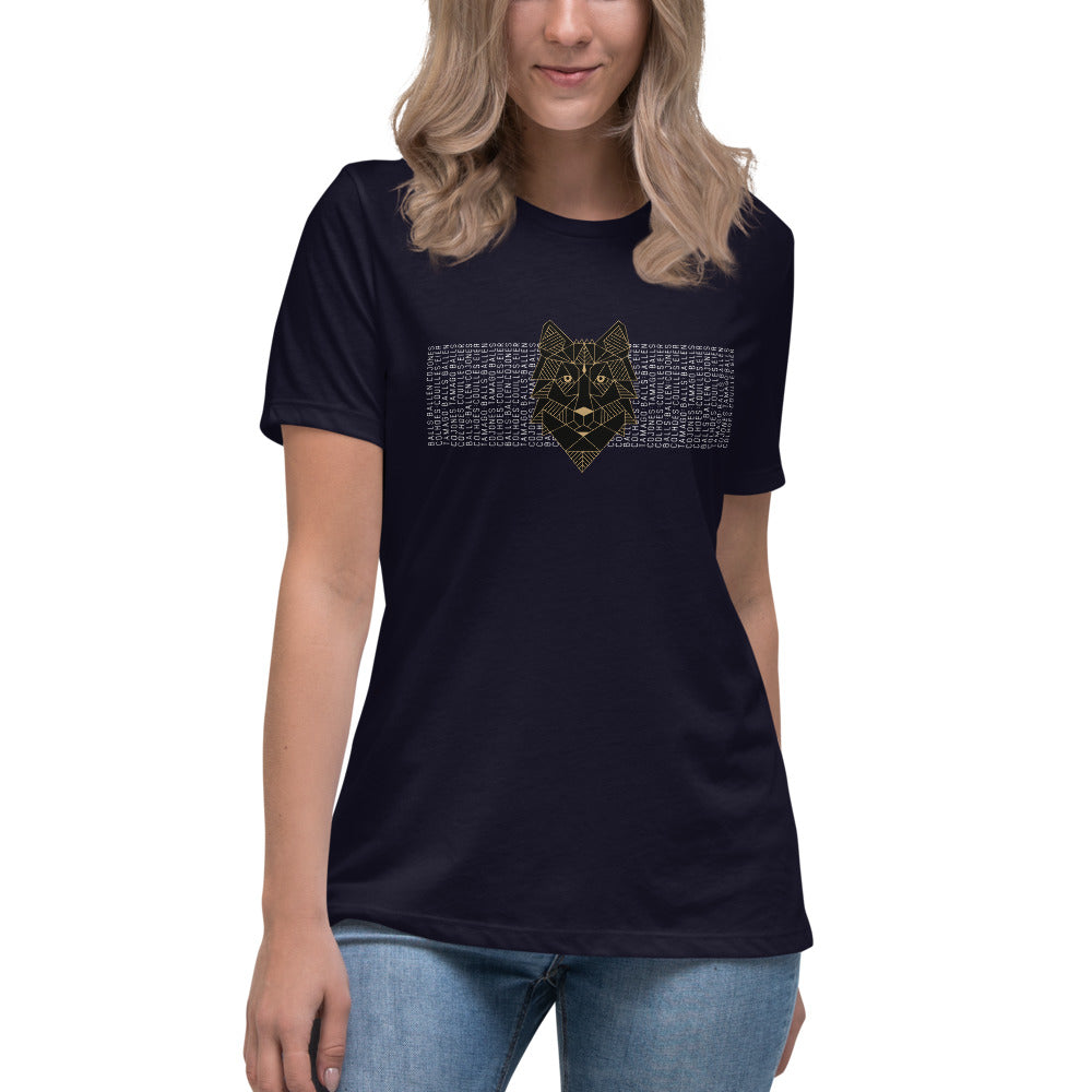 Damen-T-Shirt Tamago dunkel