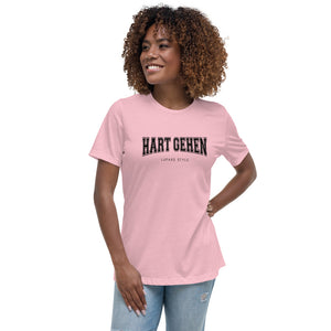 Damen T-Shirt Hart gehen hell