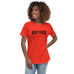 Damen T-Shirt Hart gehen hell